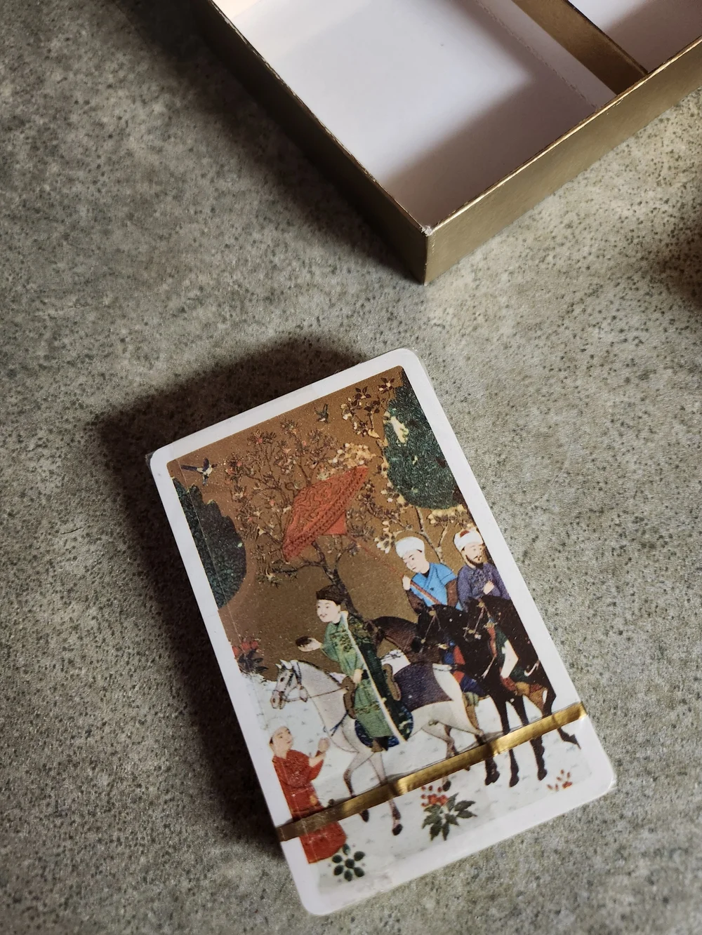Persian-Style Playing Cards — Green & Gold Accent Deck - Picture 9 of 12